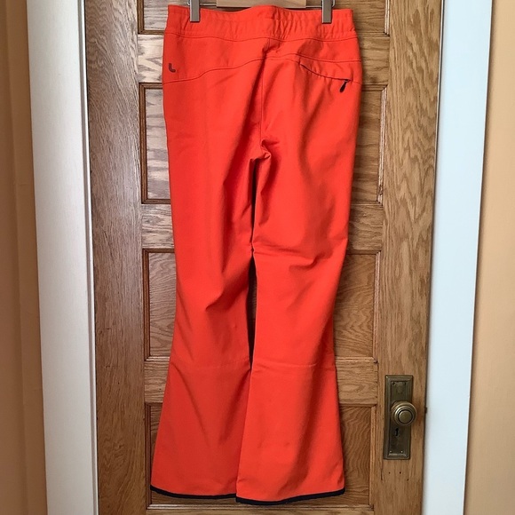 LOLE Orange Soft Shell Fleece Lined Snow Pants Size M - Picture 2 of 16